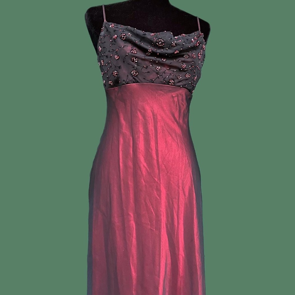 Blondie Nites Red & Black Vintage Gown